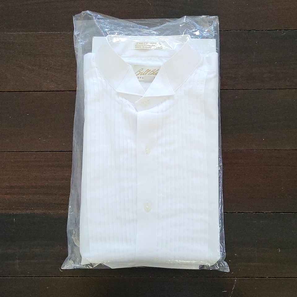 Brand New Mens Bill Blass Eveningwear White Tuxedo Shirt